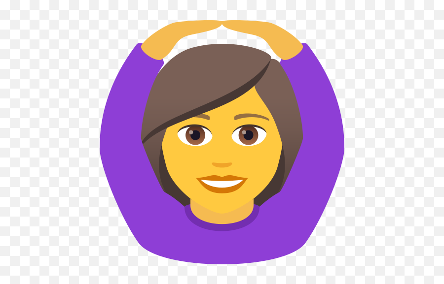 Emoji Woman Making An Ok Copypaste Gesture Wprock - Oficinista Emoji Whatsapp,Emoji Ears