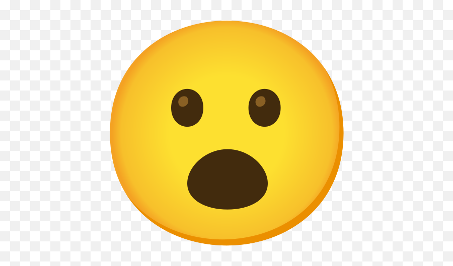Face With Open Mouth Emoji - Transparent Fb Reacts,Smiling Face With Open Mouth Emoji