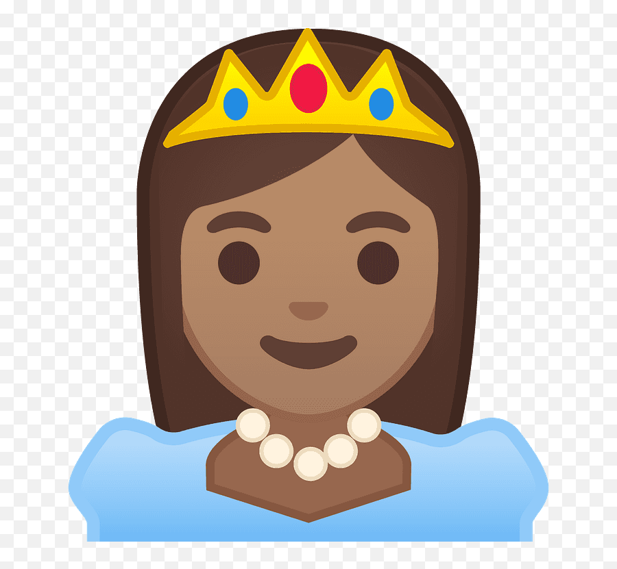 Princess Emoji Clipart Free Download Transparent Png - Emoji Princesa Png,Necklace Emoji