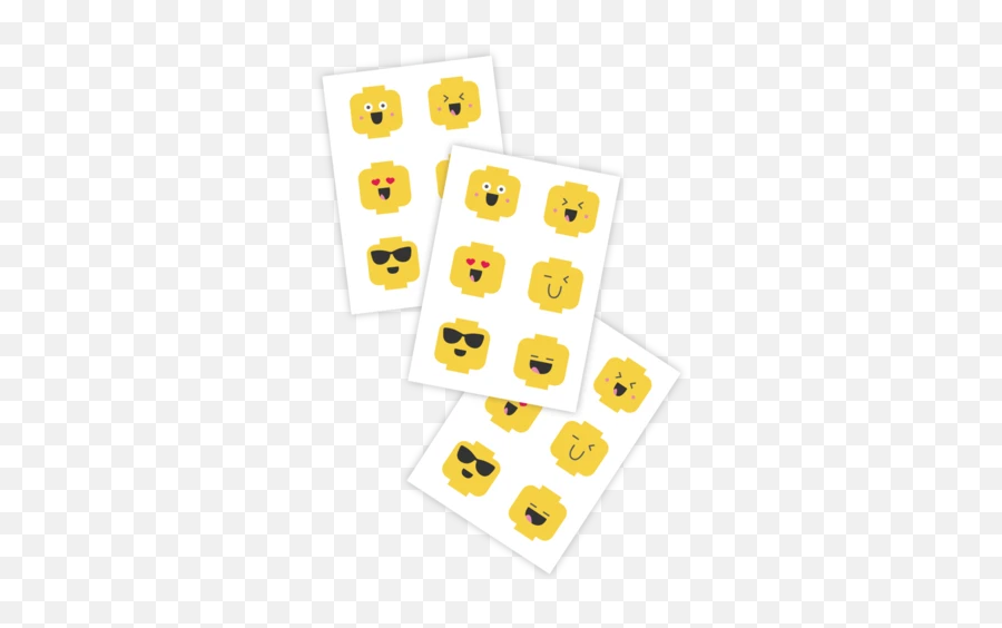 Minifig Emojis - Dot,Emoji Sheet Set Full
