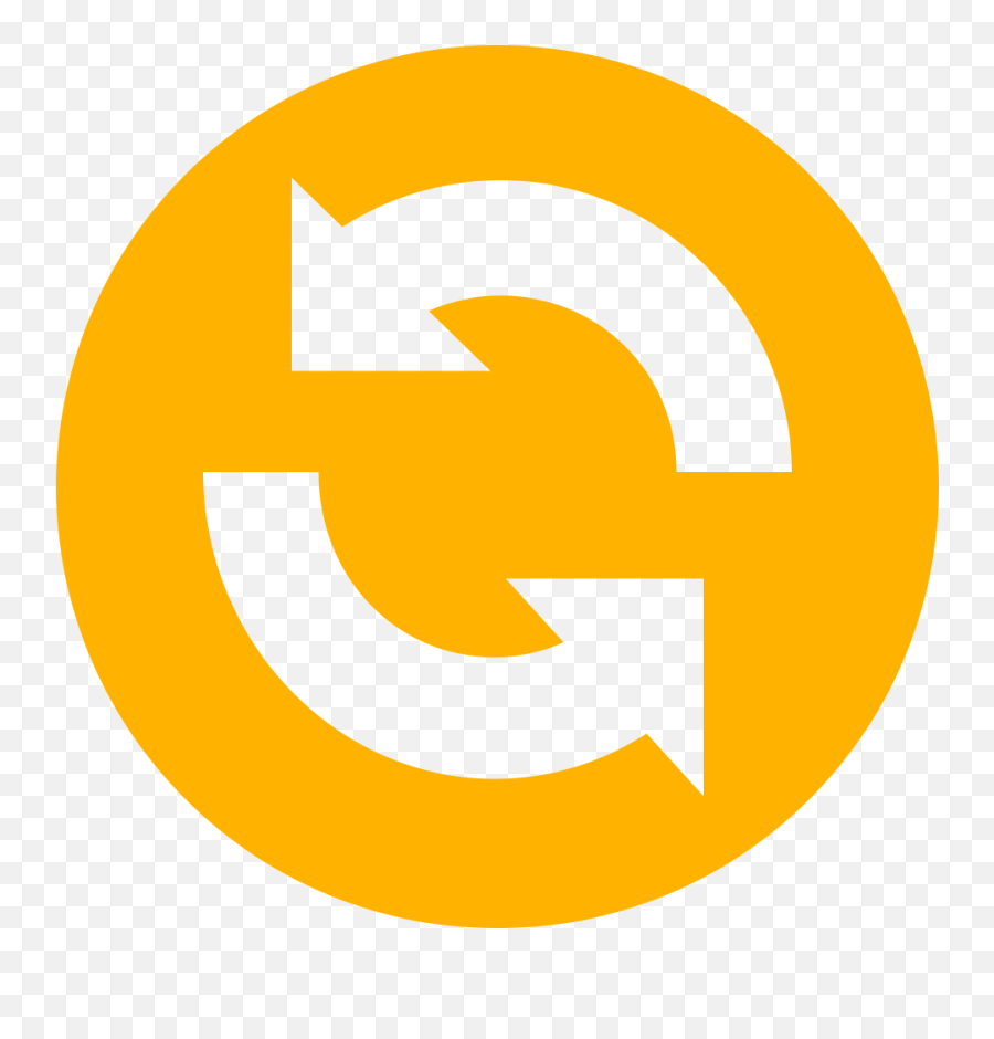 Eo Circle Amber Arrow - Rotating Yellow Arrow Emoji,Circle With Arrow Emoji