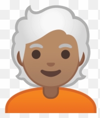 Person Emoji Clipart - Niño Con Cabello Blanco Animado