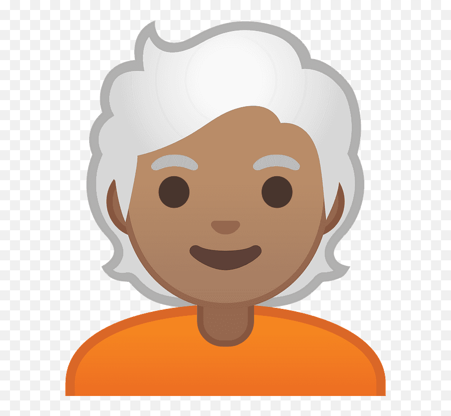 Person Emoji Clipart - Niño Con Cabello Blanco Animado,Grandparent Emoji
