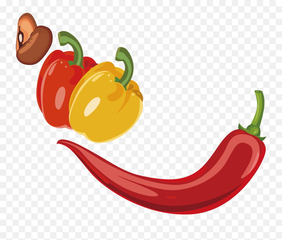 Green Bell Pepper Png Cartoon Picture - Chili Pepper Emoji,Hot Pepper Emoji