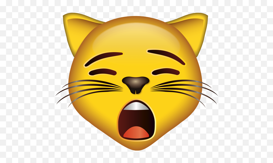 Emoji - Speak No Evil Cat Emoji,Yawn Emoji