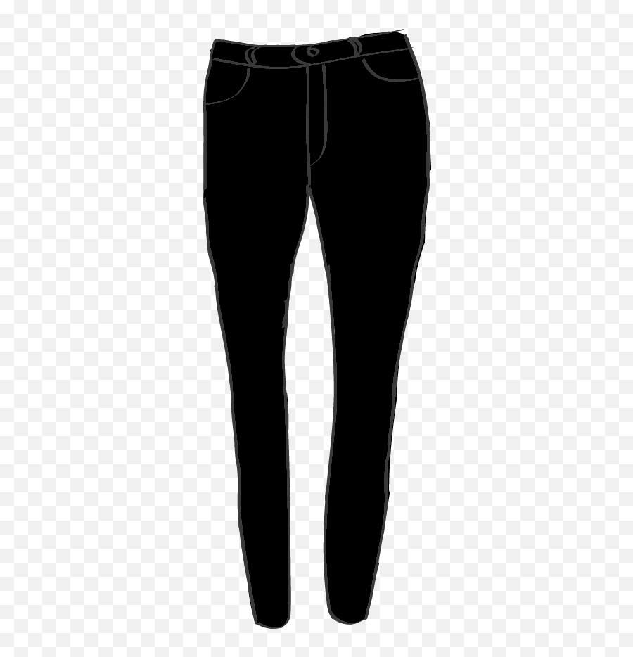 Jeans Vector Skinny Transparent Png - Black Skinny Black Jeans Png Transparent Emoji,Jeans Emoji