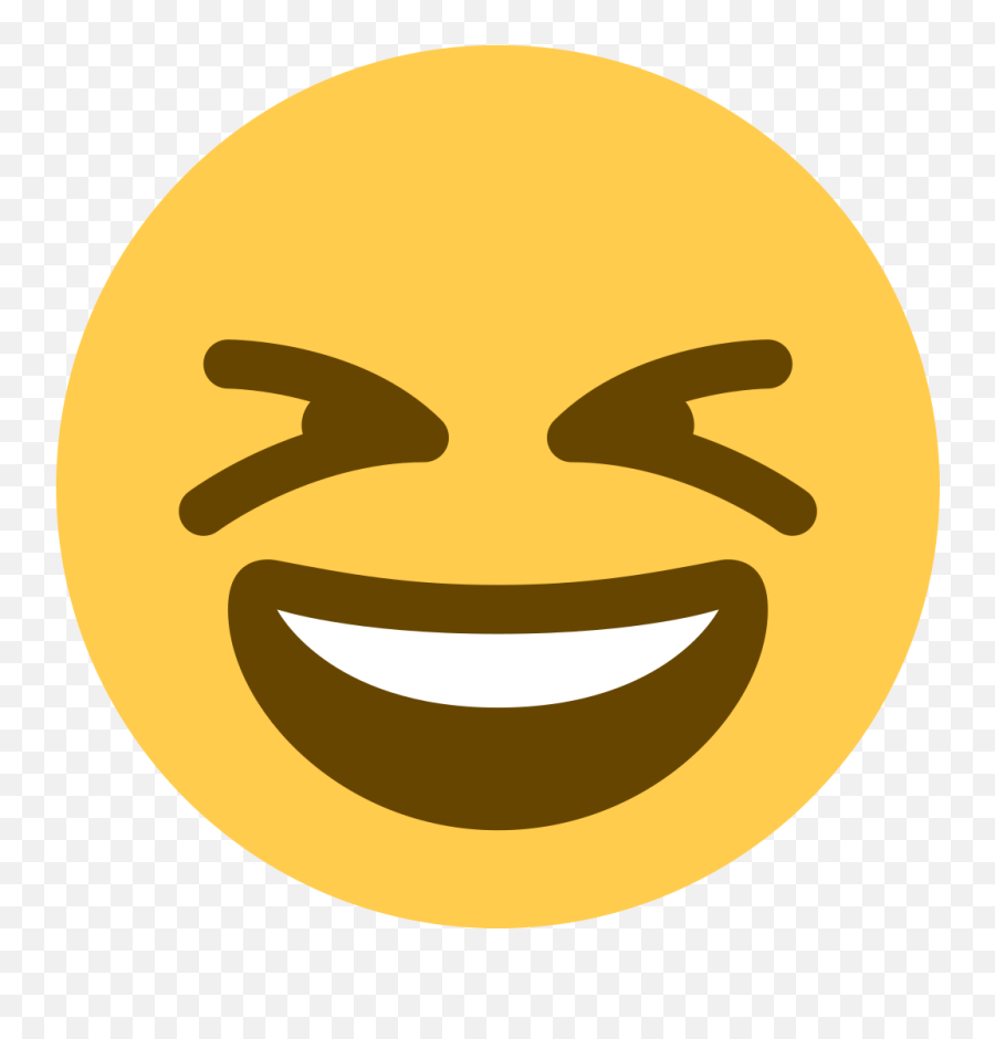 Twemoji2 1f606 - Excited Emoji,Laughing Emoji