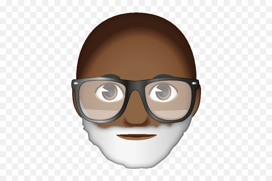 Bald With Beard Wearing - Cartoon Emoji,Beard Emoji