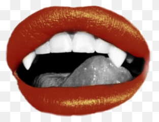 Vampire Fangs Lips Freetouse Cool - Lindsay Lohan Emoji