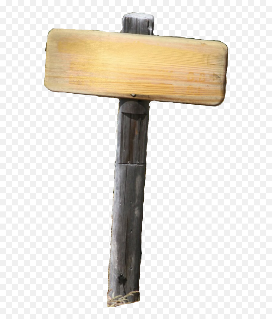 Blank Emptyfield Blankfield Signpost - Mallet Emoji,Mallet Emoji