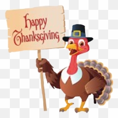 Thanksgiving Turkey Pilgrim - Cartoon Free Emoji