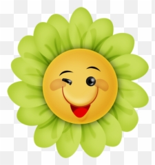 Emoticon Smiley Emoji Faces - Flower Clipart