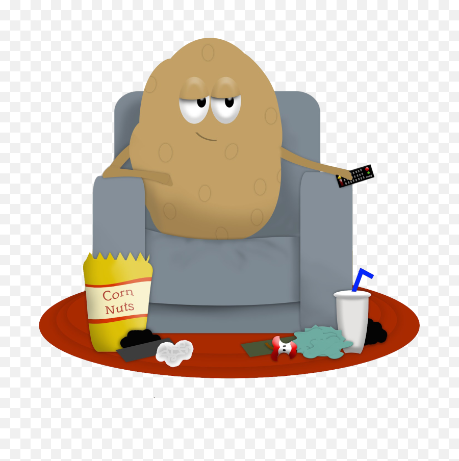 Transparent Couch Potato Hd - Couch Potato Clipart Emoji,Couch Potato Emoji