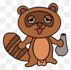 Tanuki Vector Graphics - Cartoon Emoji
