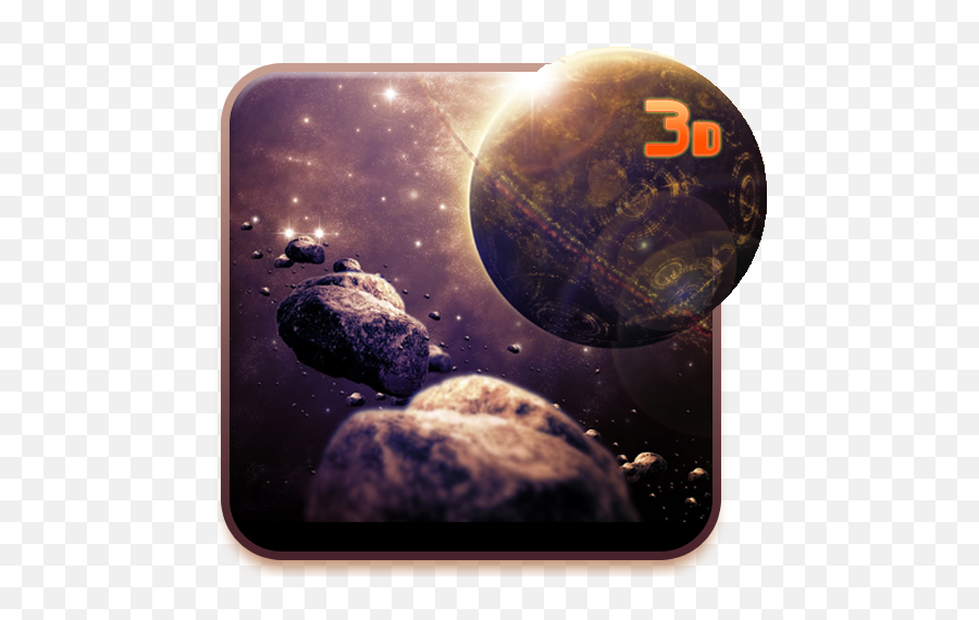 Galaxy 3d Live Wallpaper - Wallpaper Emoji,Outer Space Emoji