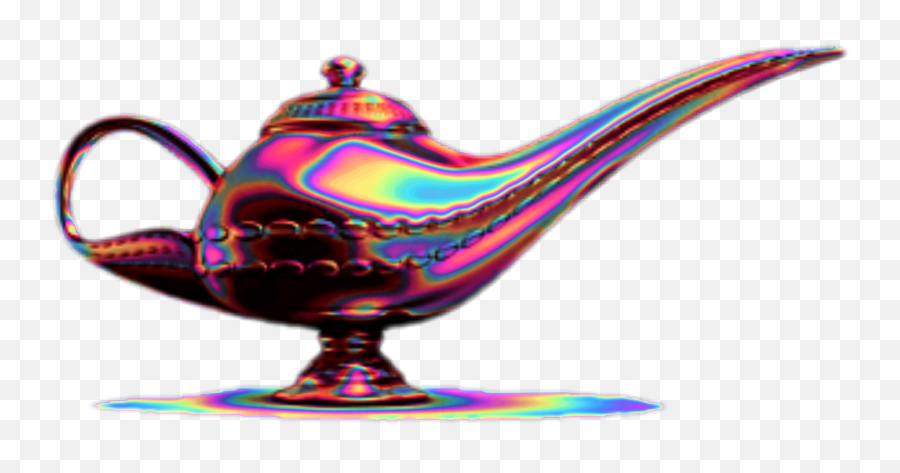 Holo Holographic Lamp Genie Magic - Teapot Emoji,Magic Lamp Emoji