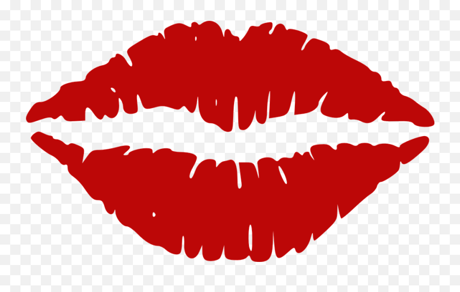 Lip Gloss Lips Kiss - Silhouette Of Kissing Lips Emoji,Emojis Put Together