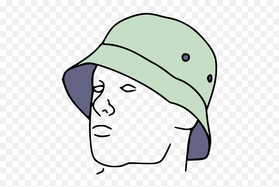 Bucket Hat Line Drawing - Bucket Hat Drawing Png Emoji,Bucket Emoji