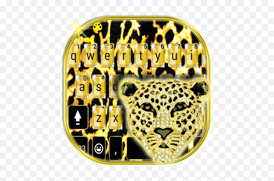 Luxury Diamond Cheetah Keyboard Theme U2013 Google Play - Tiger Emoji,Cheetah Emoji