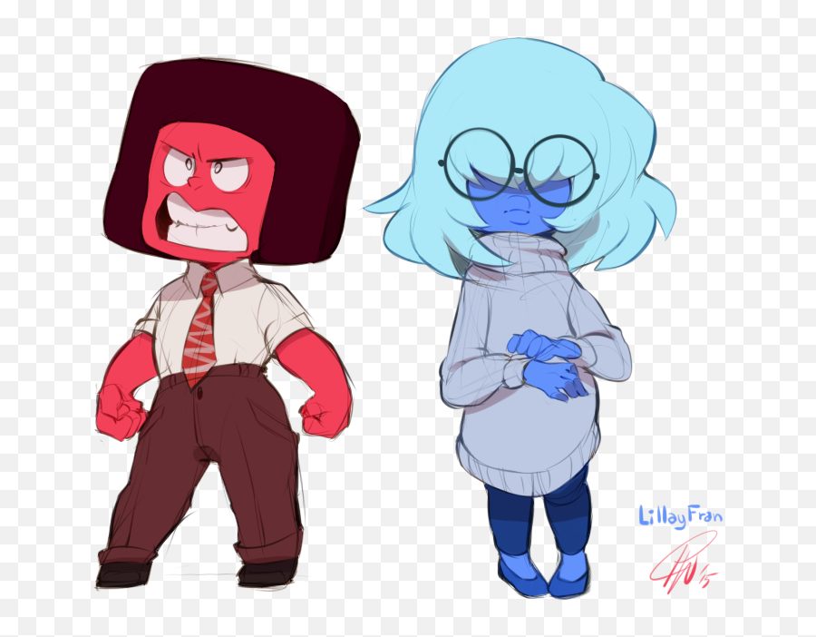 Inside Out Saphire And Ruby Anger - Steven Universe Ruby Oc Emoji,Ruby Emoji