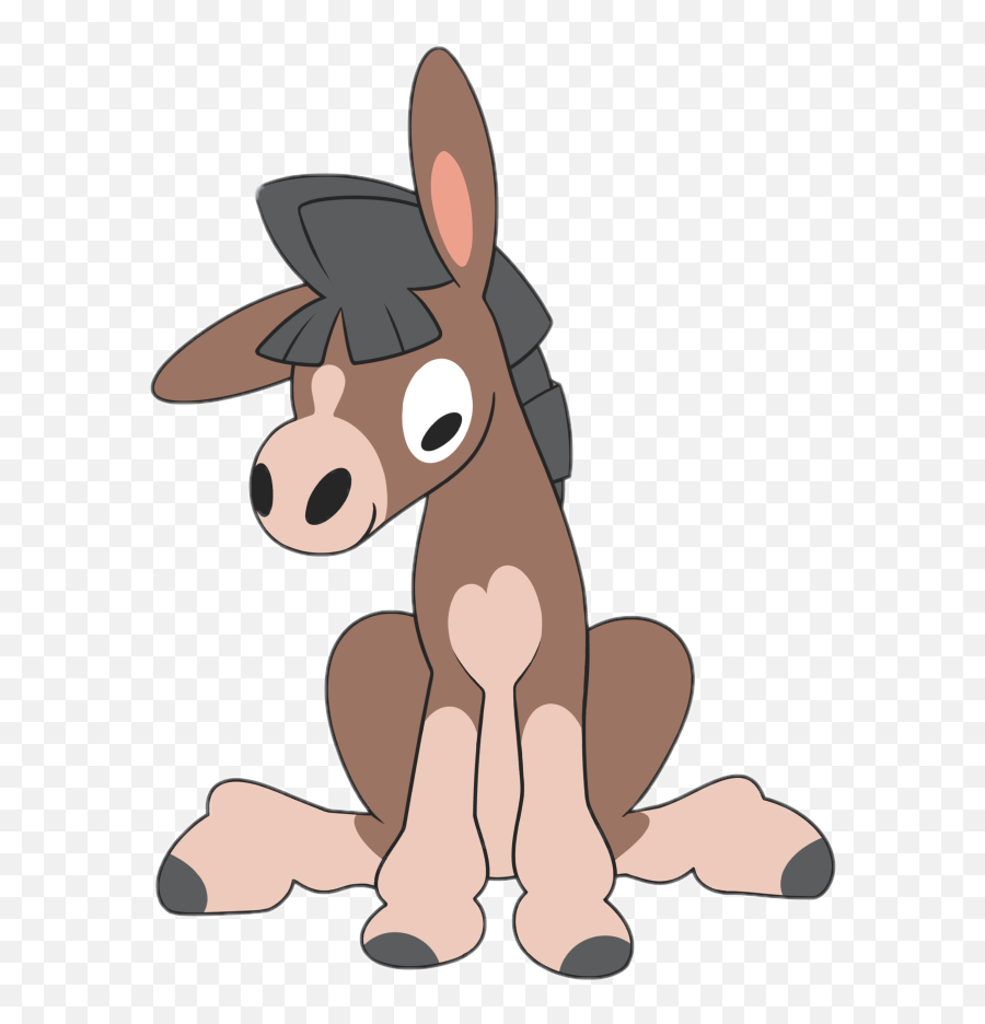 Mudbray Scdonkey Donkey Pokemon - Sticker By Hyper Donkey Pokemon Emoji,Mule Emoji
