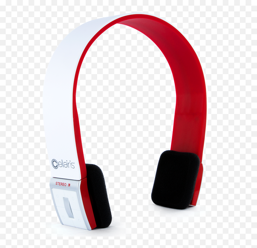 Headphones Clipart - Red And White Bluetooth Headset Emoji,Headphone Emoji