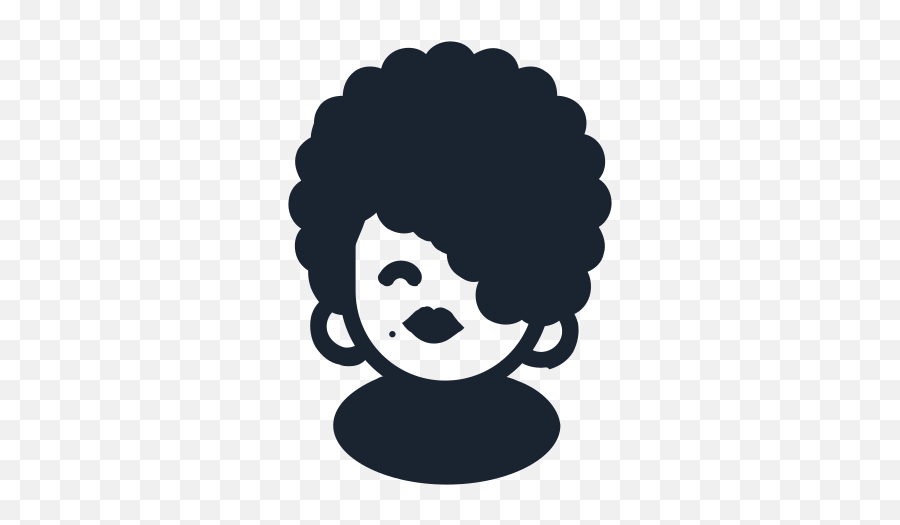 People Female Afro Hair Style Funk Free Icon Of People - Afro Hair Icon Emoji,Emoticons Funky