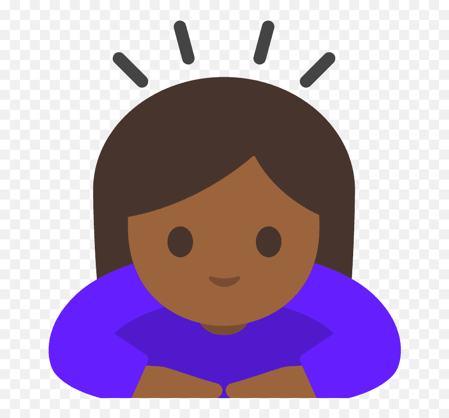 Woman Bowing Emoji Clipart - Happy,Bowing Down Emoji
