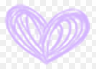 Heart Soft Tiny Messy Purple Sticker - Girly Emoji