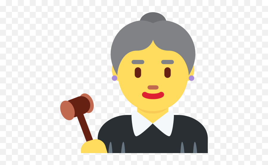 Woman Judge Emoji - Emoji De Jueza,Lawyer Emoji