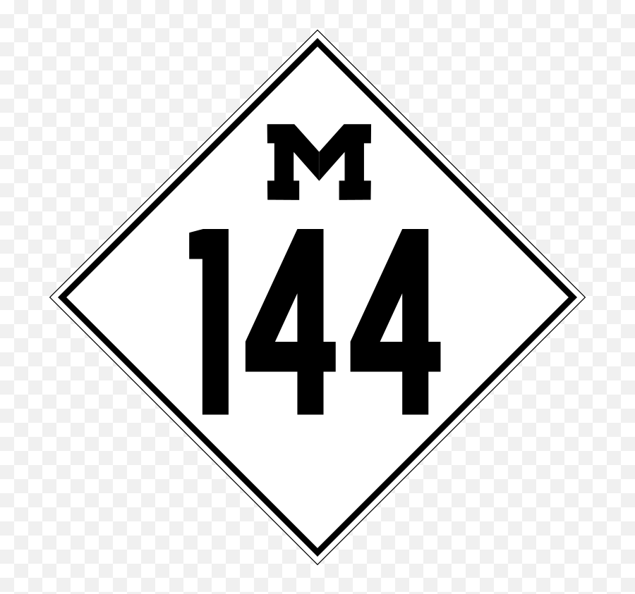 M - Traffic Sign Emoji,Michigan Emoji
