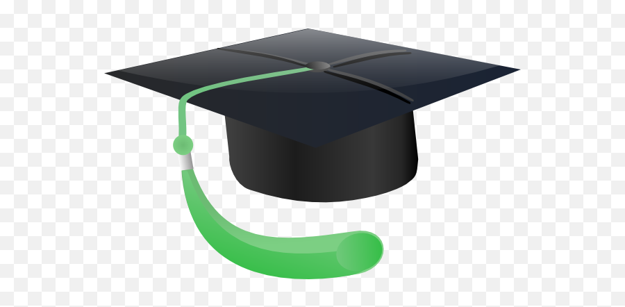 Graduation Hat Graduation Cap Clip Art At Vector Clip Art - Graduation Cap Green Tassel Emoji,Graduation Cap Emoji