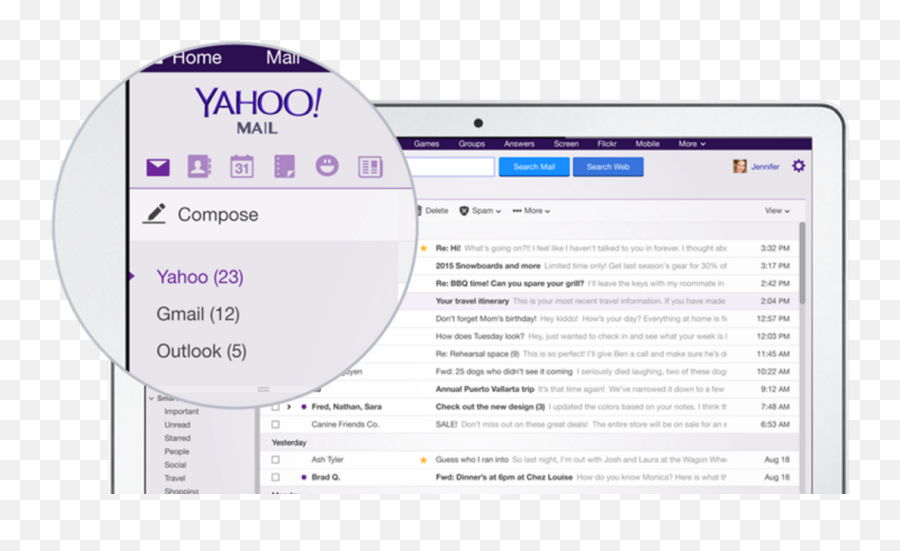 Yahoo Mail Now Lets You Access Your - Remove Gmail Account On Yahoo Mail Emoji,Guess The Emoji 7