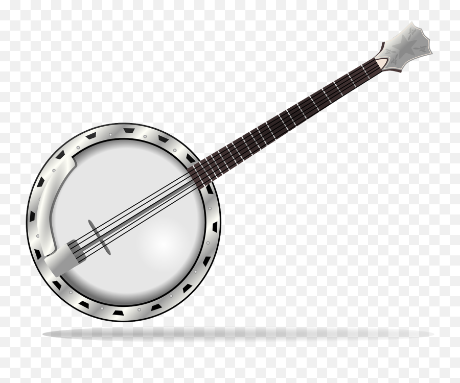 Banjo Jazz Bluegrass Country Musical - Transparent Banjo Clipart Emoji,Country Music Emojis