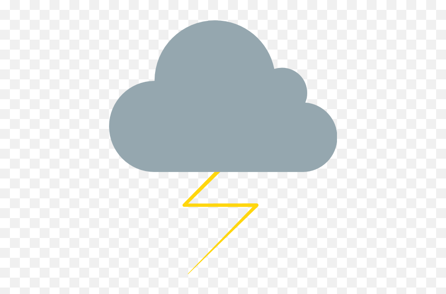Cloud With Lightning Emoji For Facebook Email Sms - Cloud With Lightning,Lightning Emoji