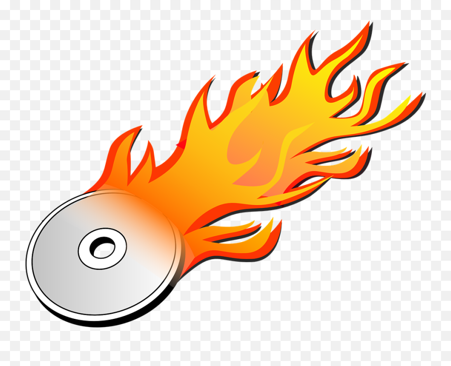 Dvd Burn Burning - Burn Cd Clipart Emoji,Burning Man Emoji