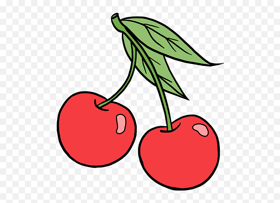 Cherry Drawing Cute Easy Drawings - Draw Cherries Emoji,Nutting Emoji