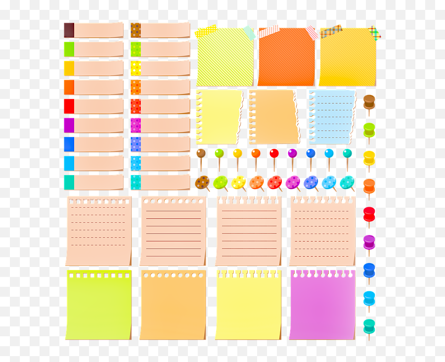 Note Paper Post It Push Pins - Paper Product Emoji,Push Pin Emoji