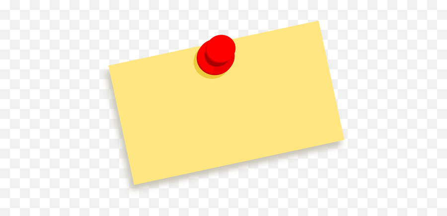 Yellow Paper Note In Color Vector Clip Art - Sticky Note Clipart Emoji,Emoji Bulletin Board