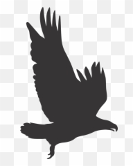 Eagle Silhouette Wings - Transparent Emoji