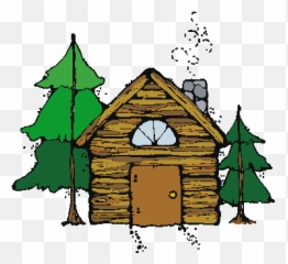 Cabin Camping Clipart Dromfid Top - Art Emoji