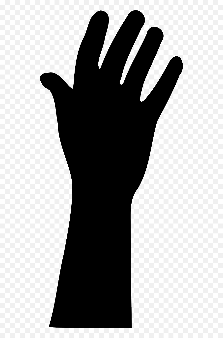 Hand Silhouette Finger Arm Black - Vector Reaching Hand Png Emoji,Emoticons Giving The Finger