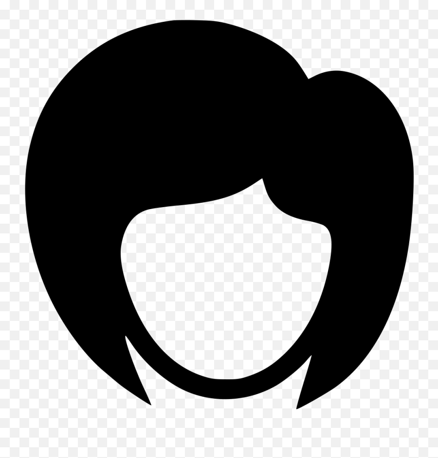 Face Girl Short Hair Fashion Hairstyle - Transparent Wolf Icon Png Emoji,Cutting Hair Emoji