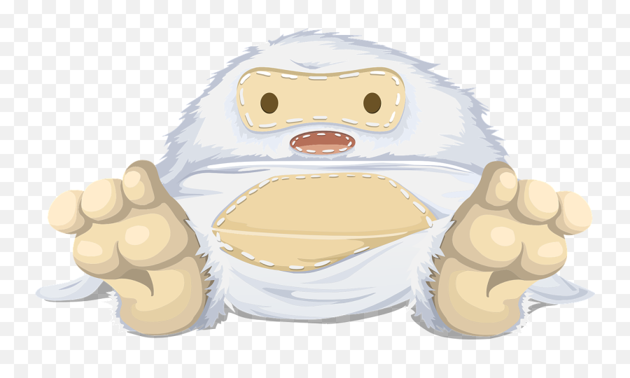 Yeti Monster Creature Cartoon Alien - Yeti Emoji,Punching Bag Emoji