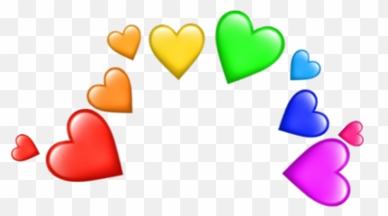 Hearts Heartcrown Cute Aesthetic - Clip Art Emoji,Iphone Cake Emoji