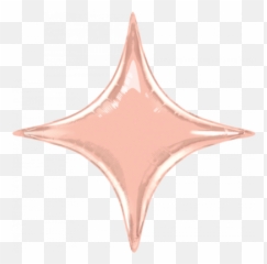 Decorative Shape Starpoint 50cm - Estrella De 4 Picos Emoji,Rose Gold Emoji