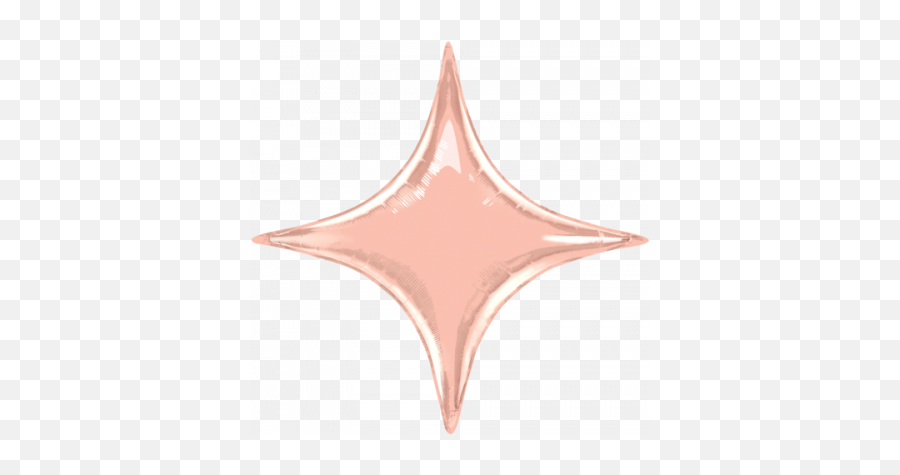 Decorative Shape Starpoint 50cm - Estrella De 4 Picos Emoji,Rose Gold Emoji