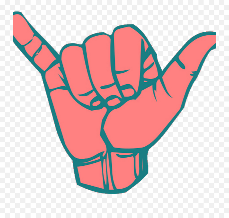 Hawaiian Hand Sign - Transparent Tumblr Words Png Emoji,Shaka Emoji