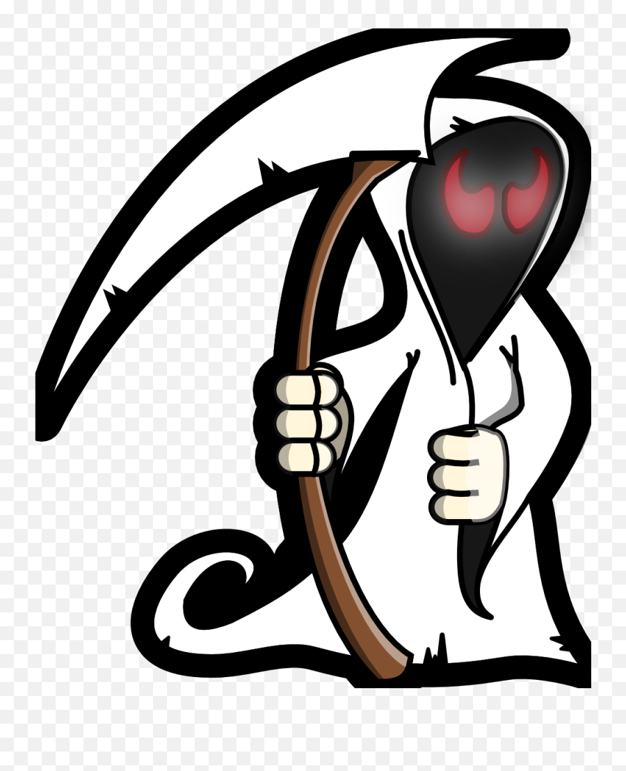 Public Domain Grim Reaper Clip Art - Transparent Grim Reaper Logos Emoji,Grim Reaper Emoji