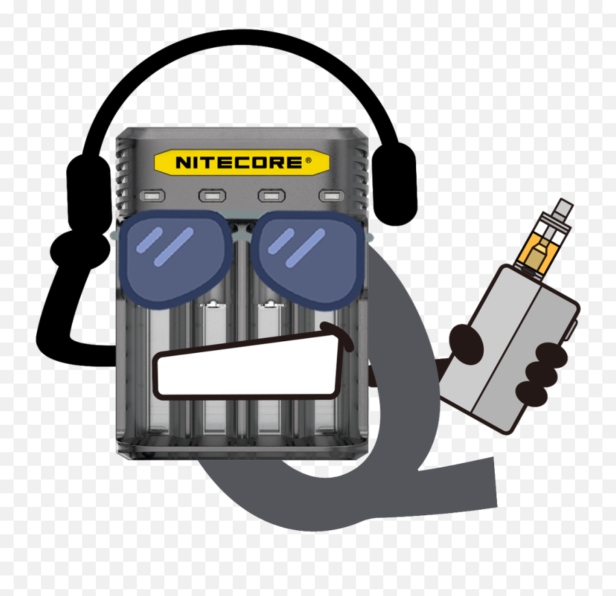 Nitecore Vape On Twitter Clipart - Nitecore Q4 Quick Charger For Emoji,Vape Emoji